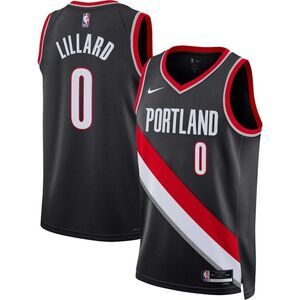 Nike Damian Lillard Portland Trail Blazers SwingmanJersey Icon Edition Black NWT